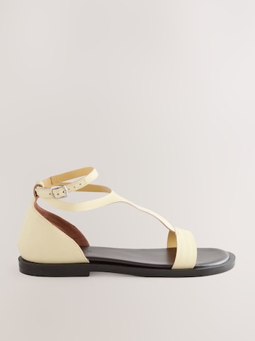 Next - Sandalias con hebilla 'Forever Comfort' en amarillo