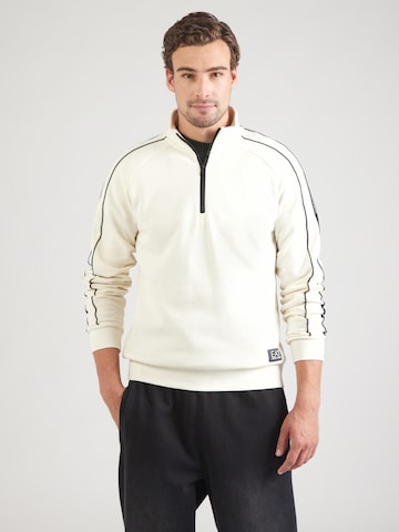 EA7 Emporio Armani Свитшот в Бежевый: спереди