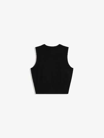 Bershka Плетен елек в черно