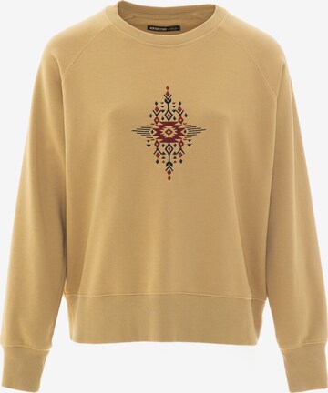 BIG STAR Sweatshirt in Beige: front