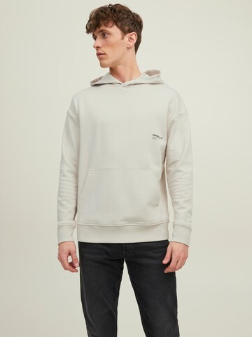 Sweat-shirt 'Clean' JACK & JONES en beige : devant