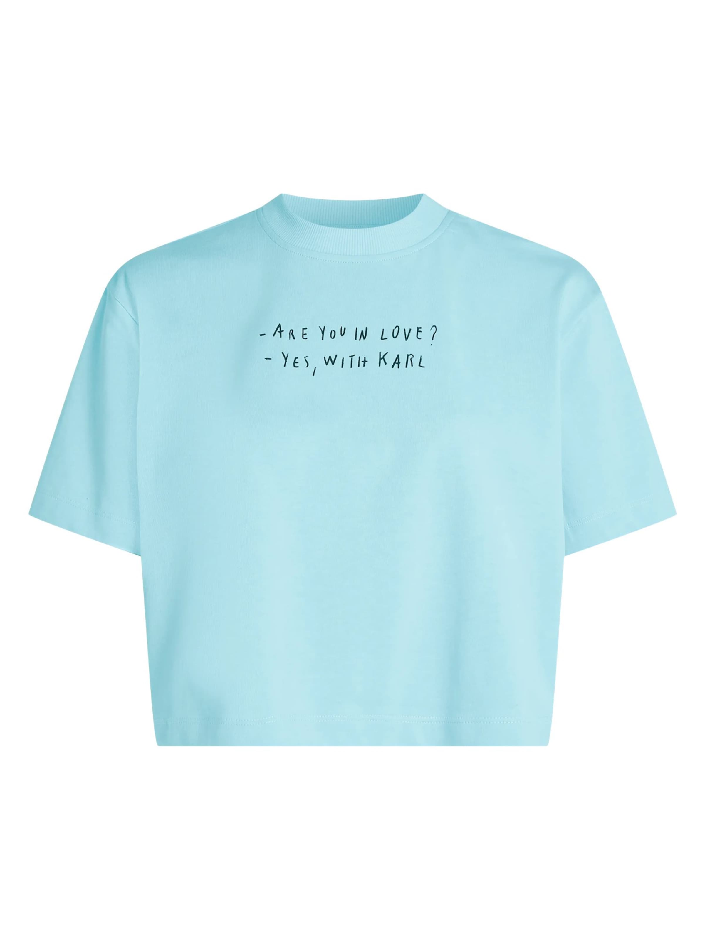 Tricou 'KLJ X Pietro Terzini' de la KARL LAGERFELD JEANS pe albastru: față