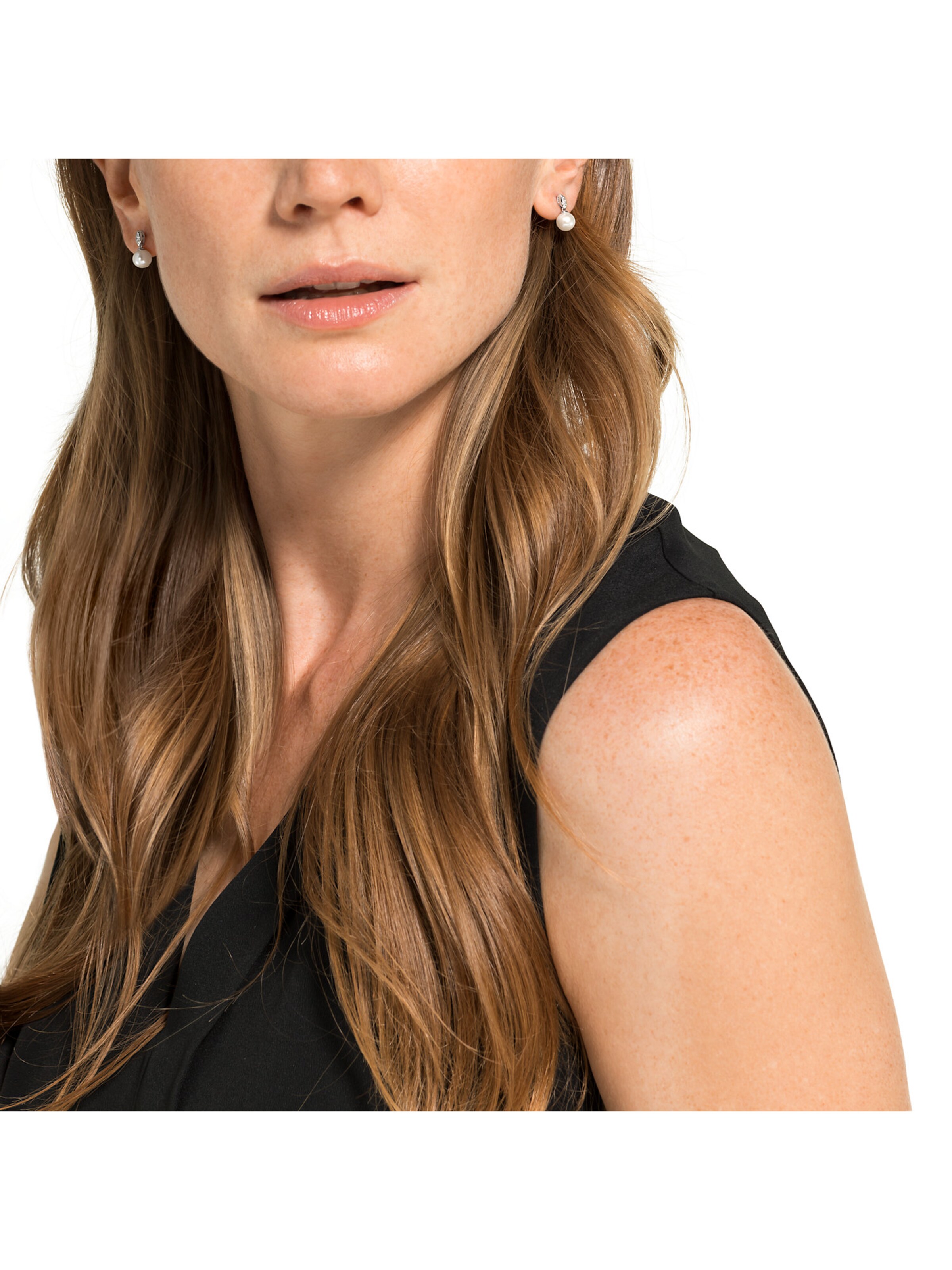 CHRIST Ohrstecker in Weiß