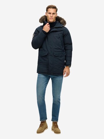 Superdry Winterparka in Blauw