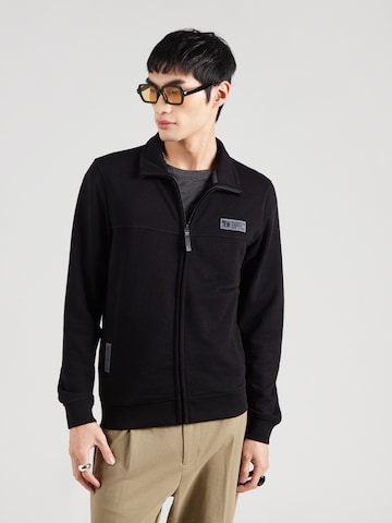 s.Oliver Ζακέτα φούτερ σε μαύρο: μπροστά