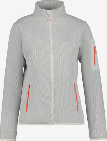 ICEPEAK Athletic Fleece Jacket in White: front