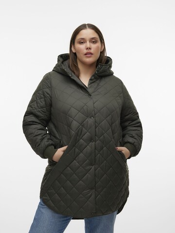 Vero Moda Curve Wintermantel 'HAYLE' in Schwarz: predná strana