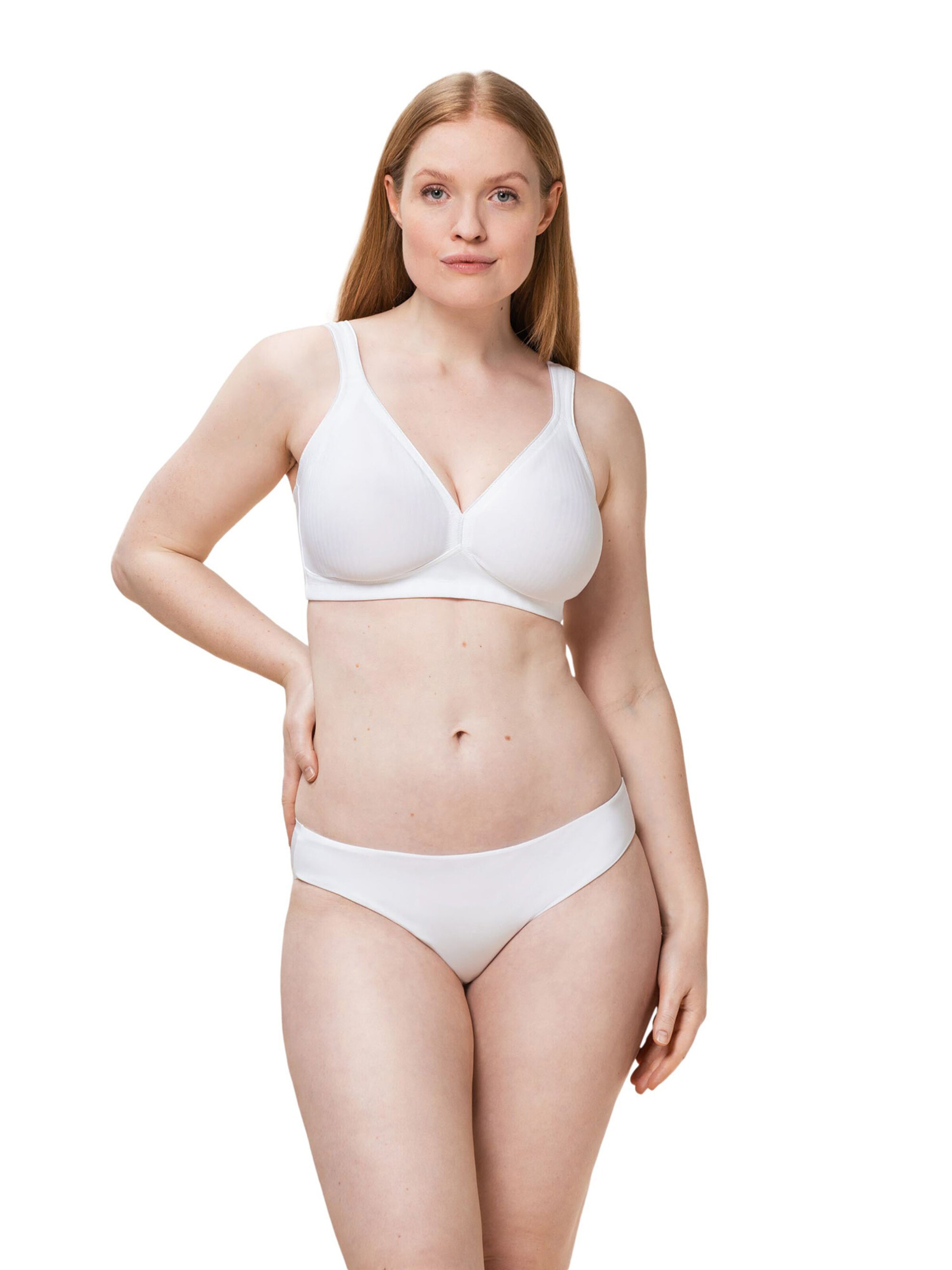 TRIUMPH T-shirt BH ' Modern Soft+Cotton ' in Wit: voorkant