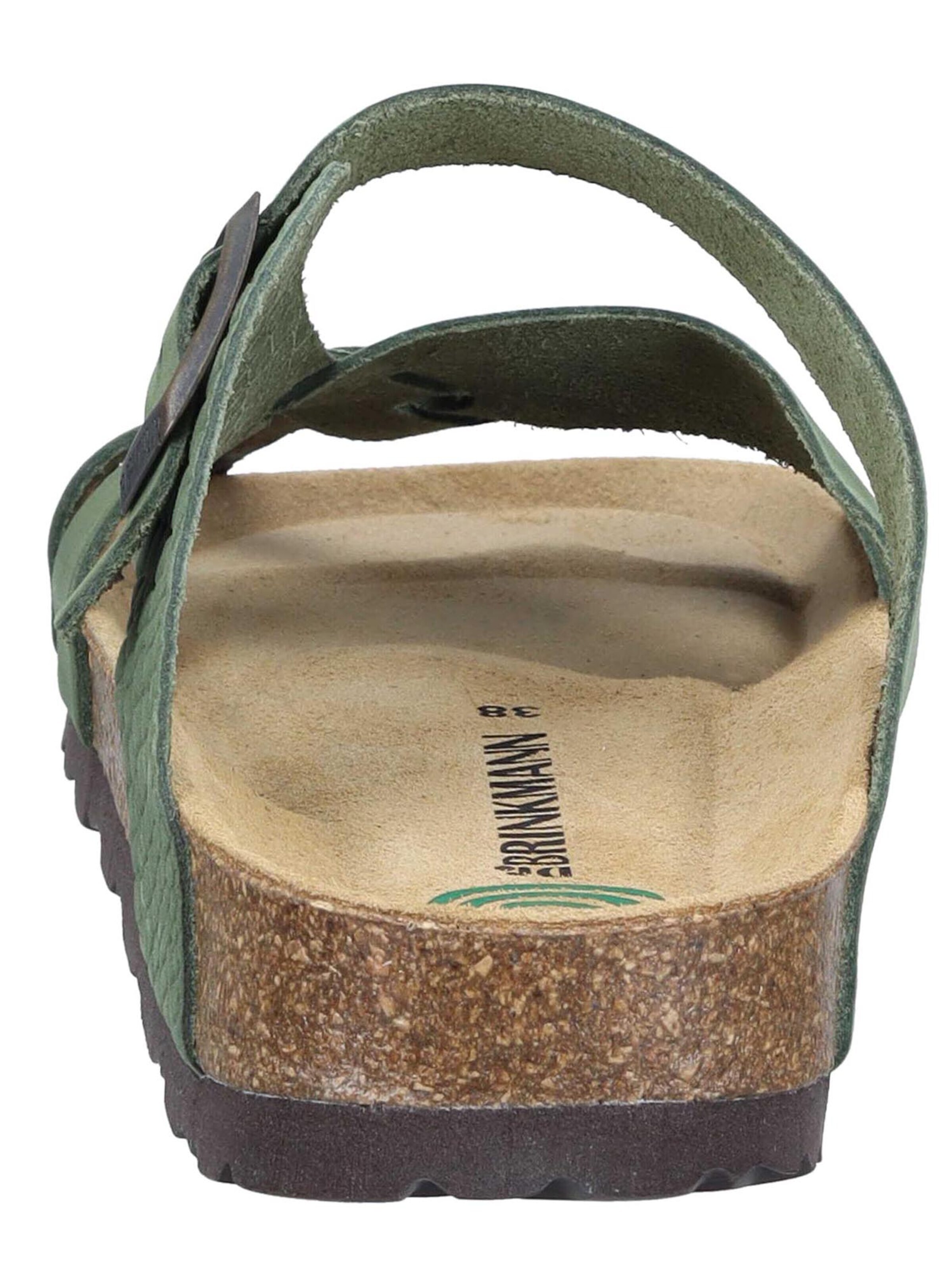DR. BRINKMANN Mules 'Oliva' in Green