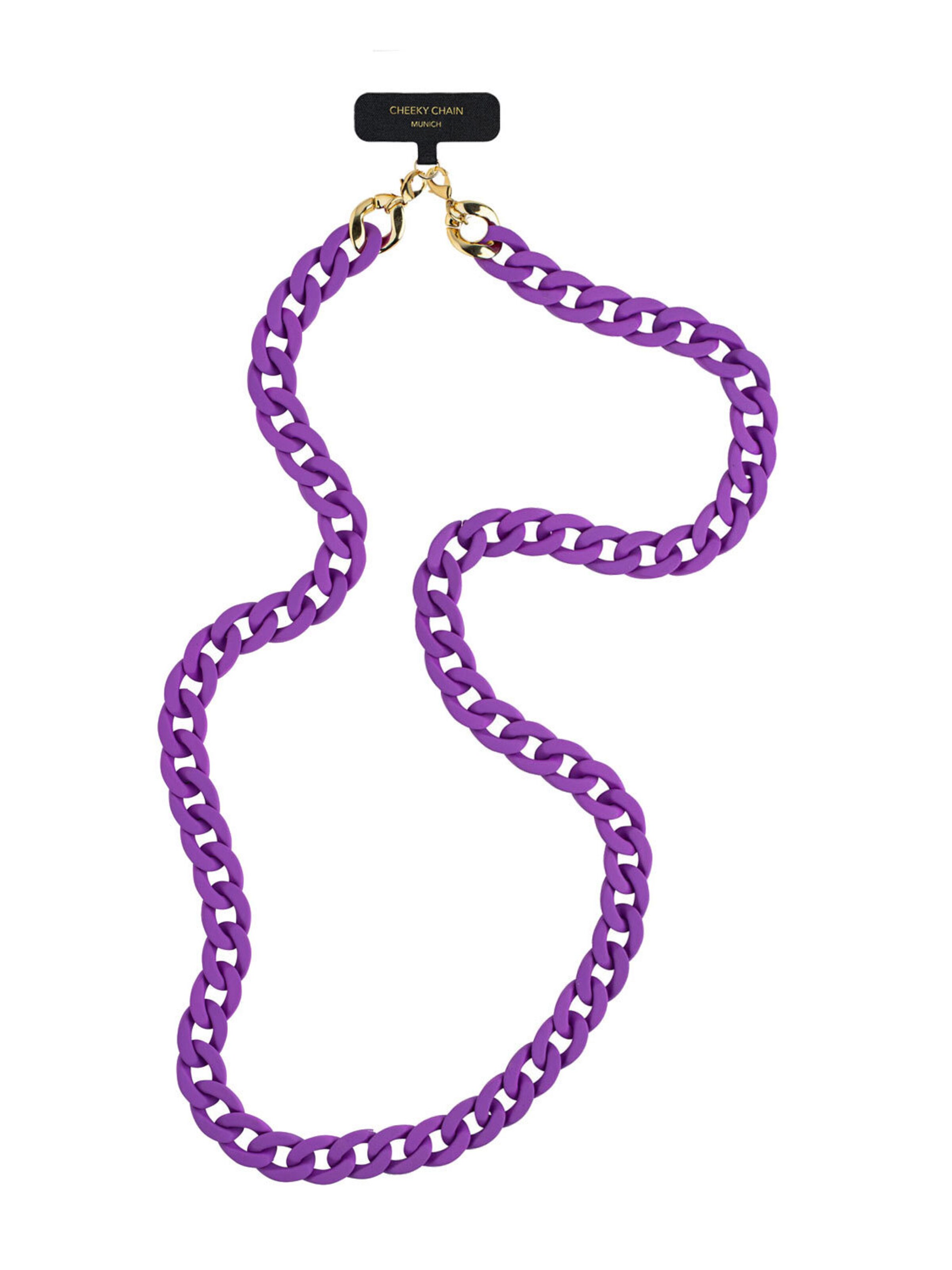 Cheeky Chain Munich Smartphone Case 'Silk' in Purple: front