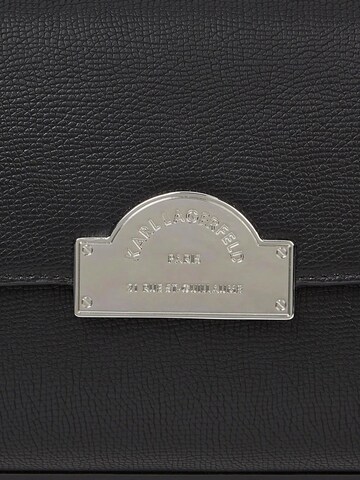 Karl Lagerfeld Kabelka 'Karl Lagerfeld Sac Bandoulière Métal Noir' - Čierna