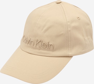 Calvin Klein - Gorra en beige: frente