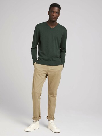 TOM TAILOR Regular Fit Pullover in Grün