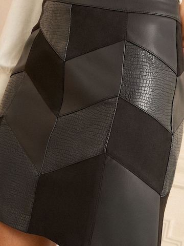 Jupe love & roses en noir