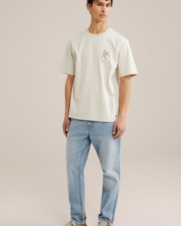 T-Shirt WE Fashion en beige