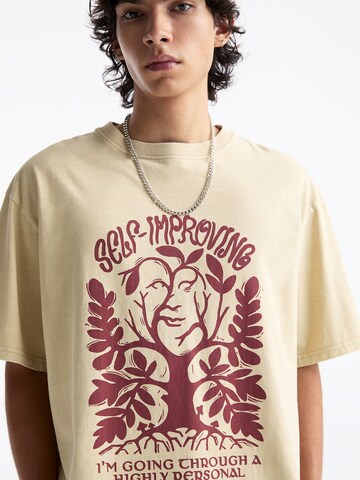 Pull&Bear T-Shirt in Beige