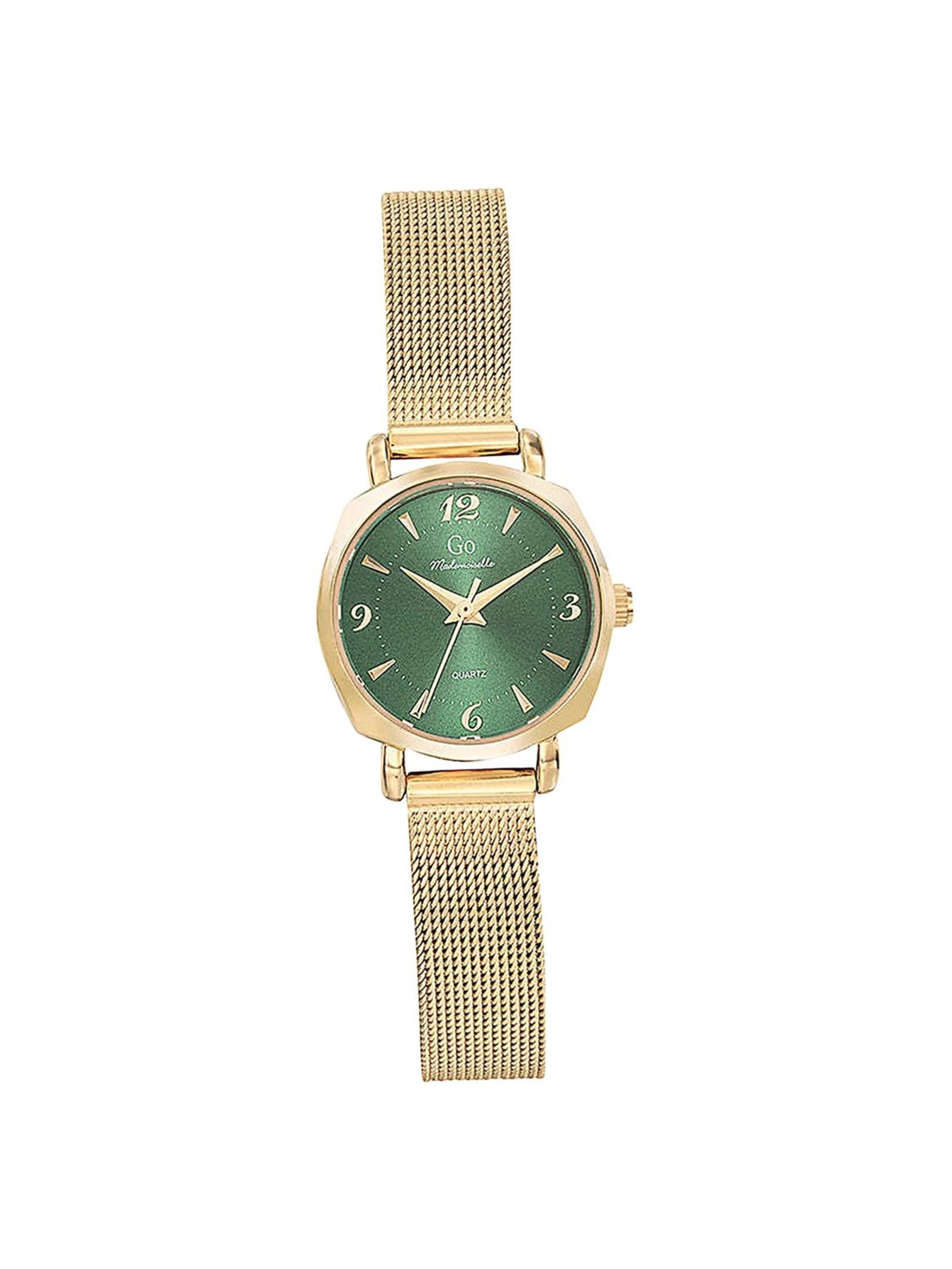 GO GirlOnly - Reloj analógico en oro: frente