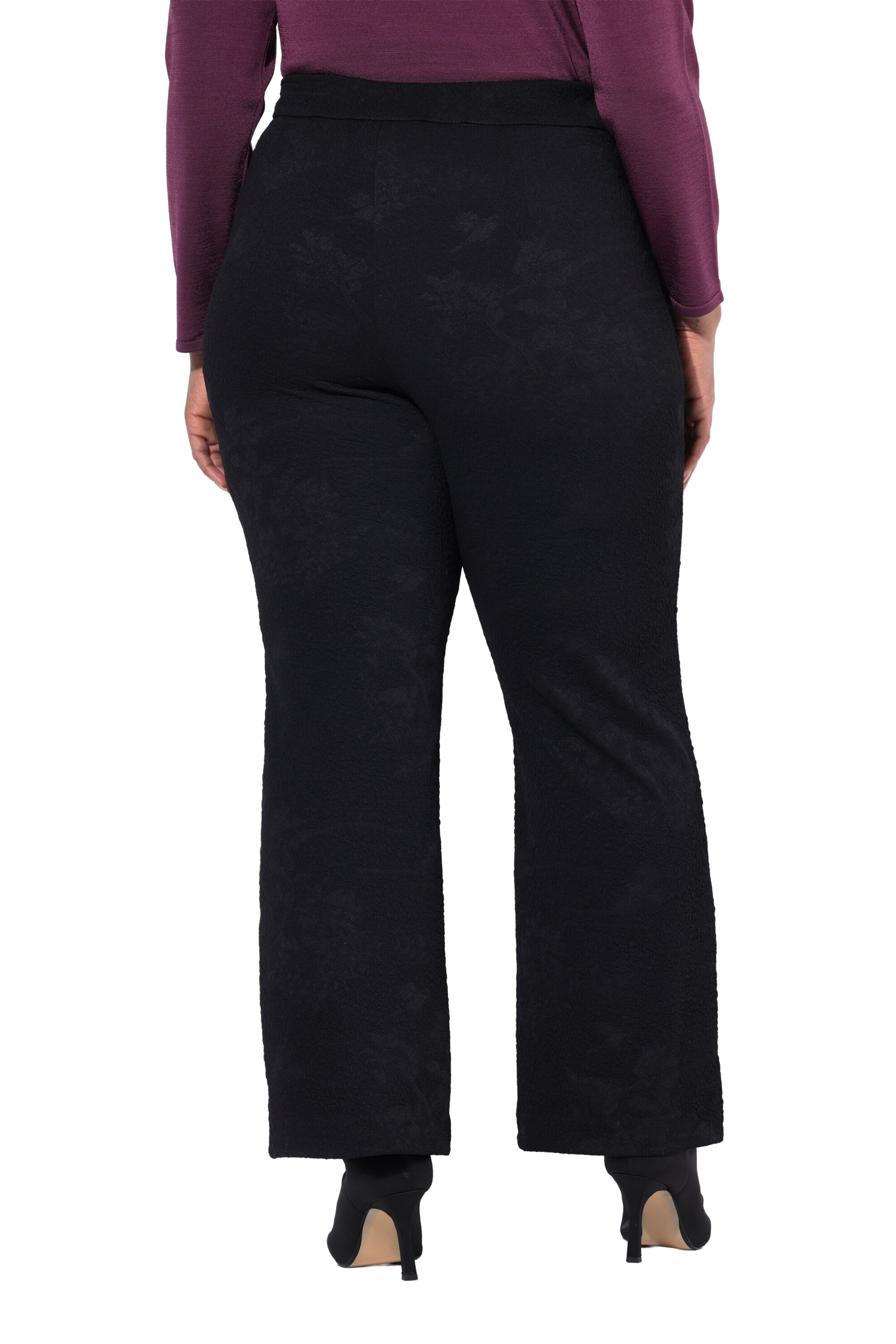 Ulla Popken Regular Broek in Zwart