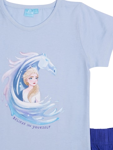 Disney Frozen Schlafanzug 'Die Eiskönigin Believe in yourself'‌‌‌‌‌‌ in Blau
