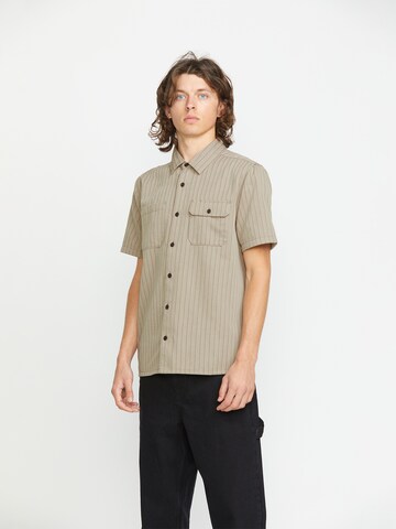 Volcom Regular fit Button Up Shirt 'Trade Stone' in Green