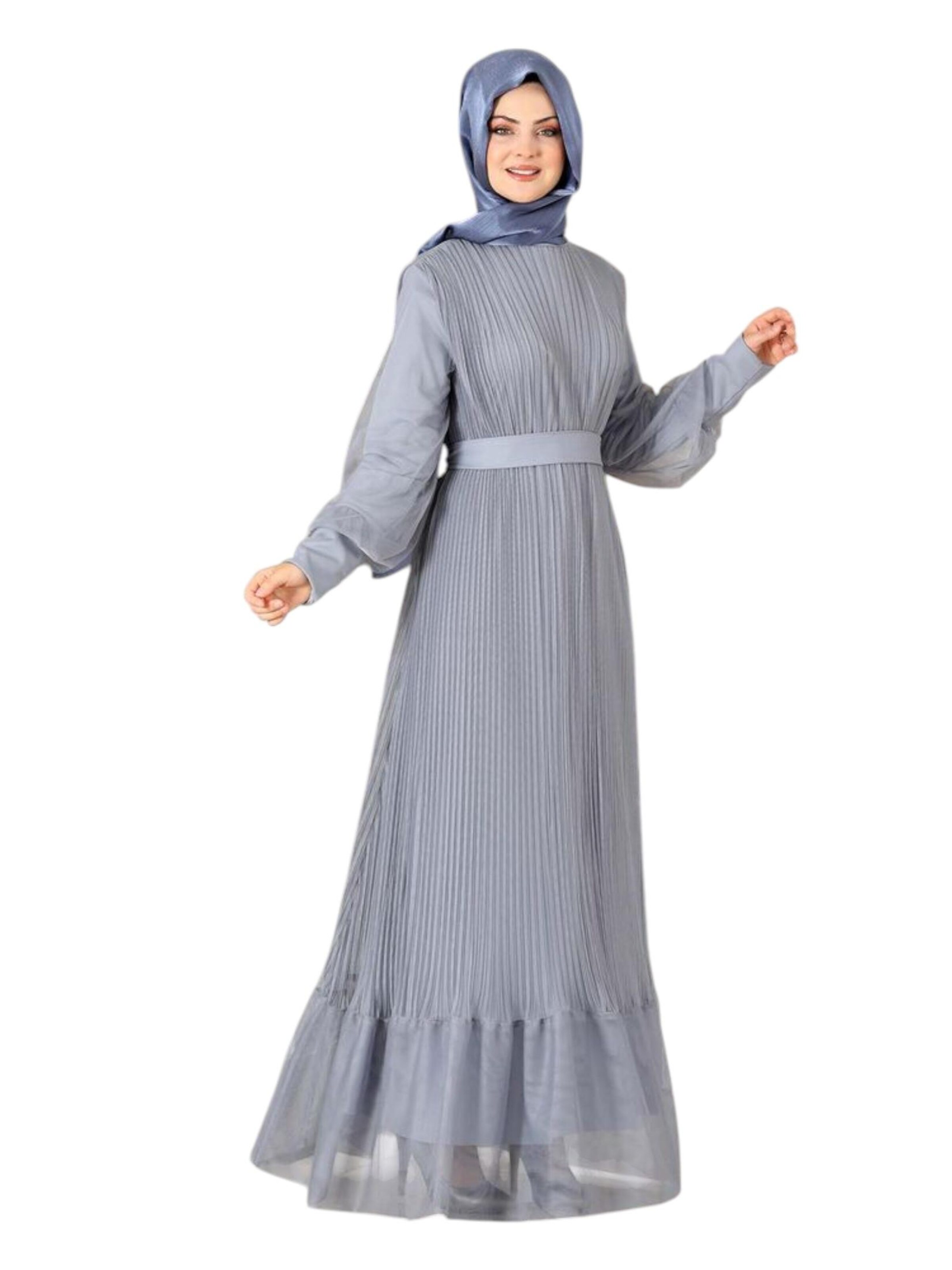 fashionshowcase Festkjole 'BEGÜM' i grå