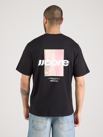 T-Shirt 'JCOCLUB BACK PHOTO' JACK & JONES en noir : devant