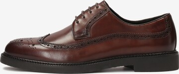 Kazar Lace-Up Shoes in Brown: front