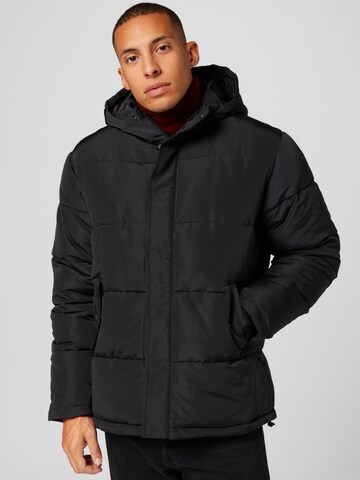 TRAPP Winterjas 'Albert' in Zwart: voorkant