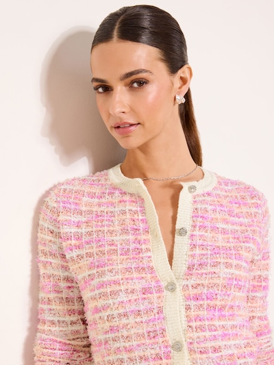 Lipsy Kardigan w kolorze jasny beż / orchidea / różowy pudrowym, Podgląd produktu