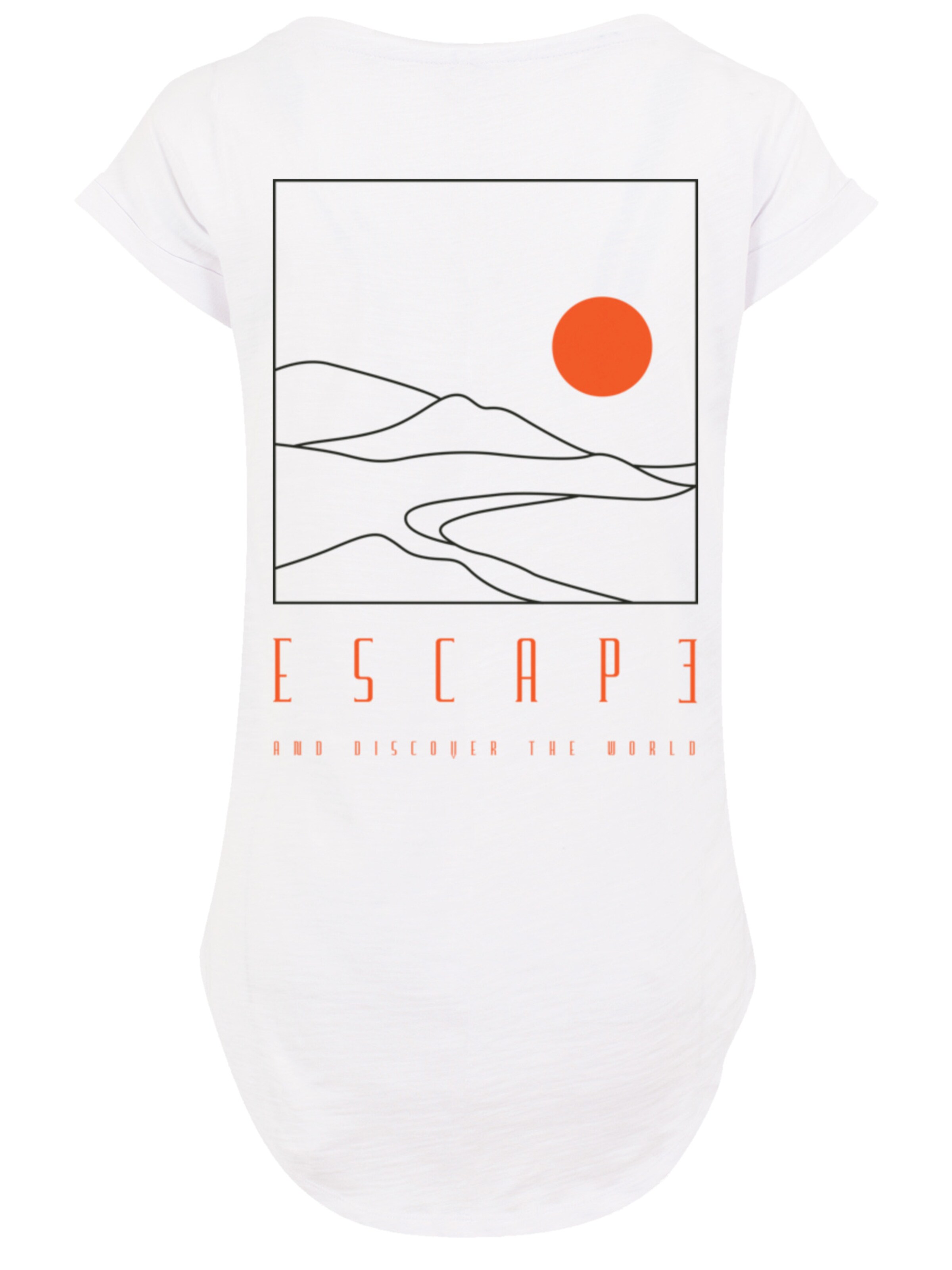 F4NT4STIC Shirt 'Escape Discover the World Landscape' in White