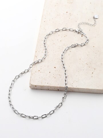 Hey Happiness Kette 'Textured Link' in Silber