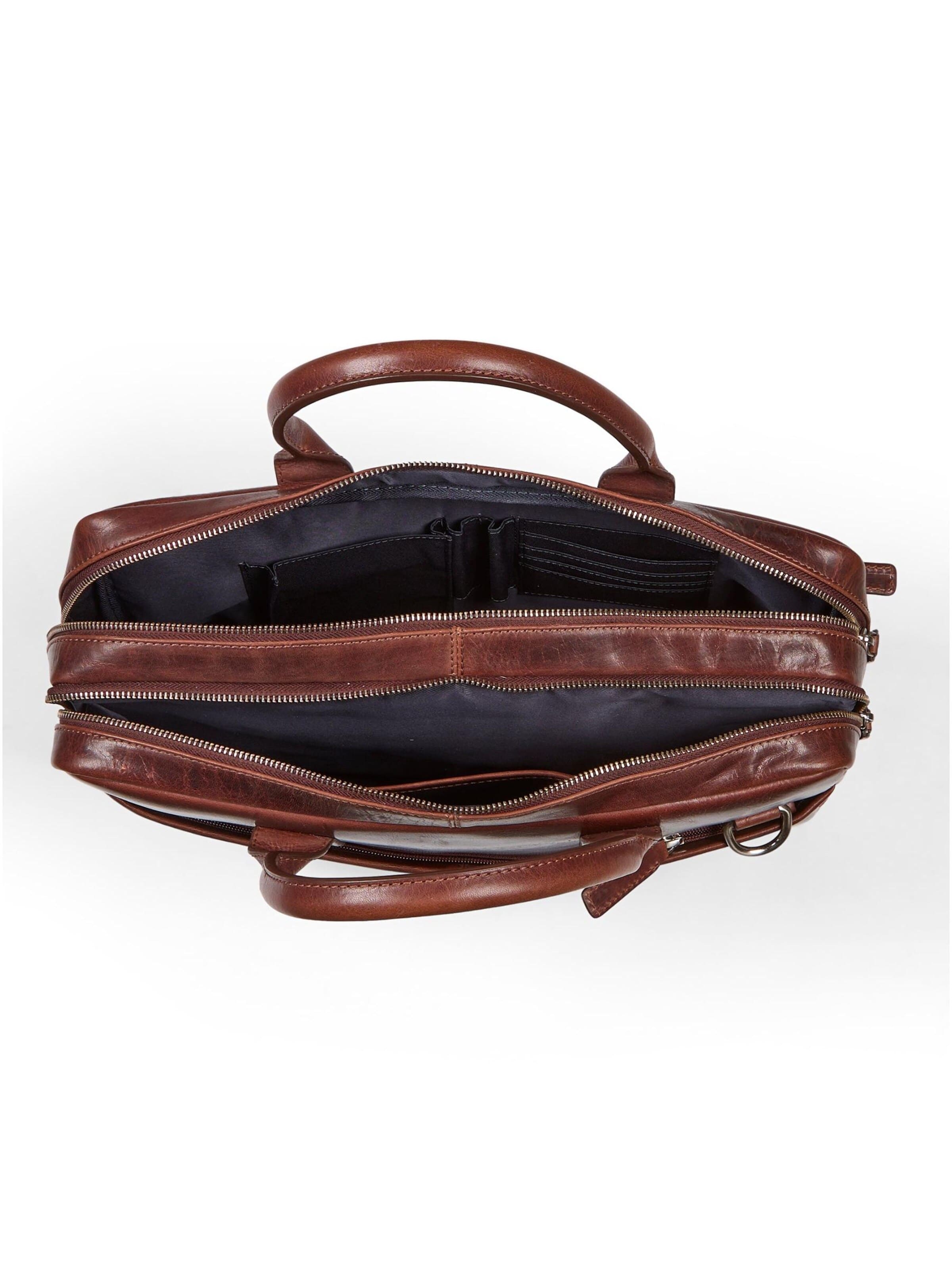 Howard London - Bolsa para portátil 'Laptop Bag Stanley Brown' en marrón
