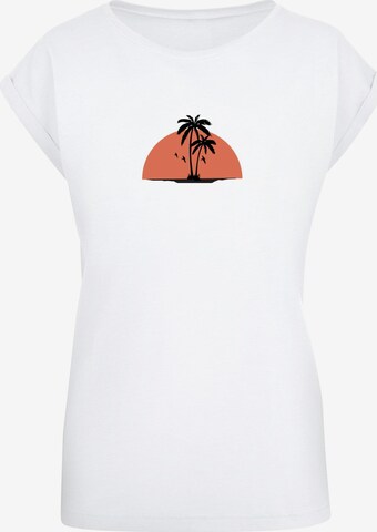Maglietta 'Summer - Beach' di Merchcode in bianco: frontale