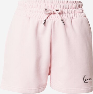 Regular Pantalon Karl Kani en rose : devant