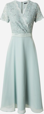 Robe de cocktail SWING en vert : devant