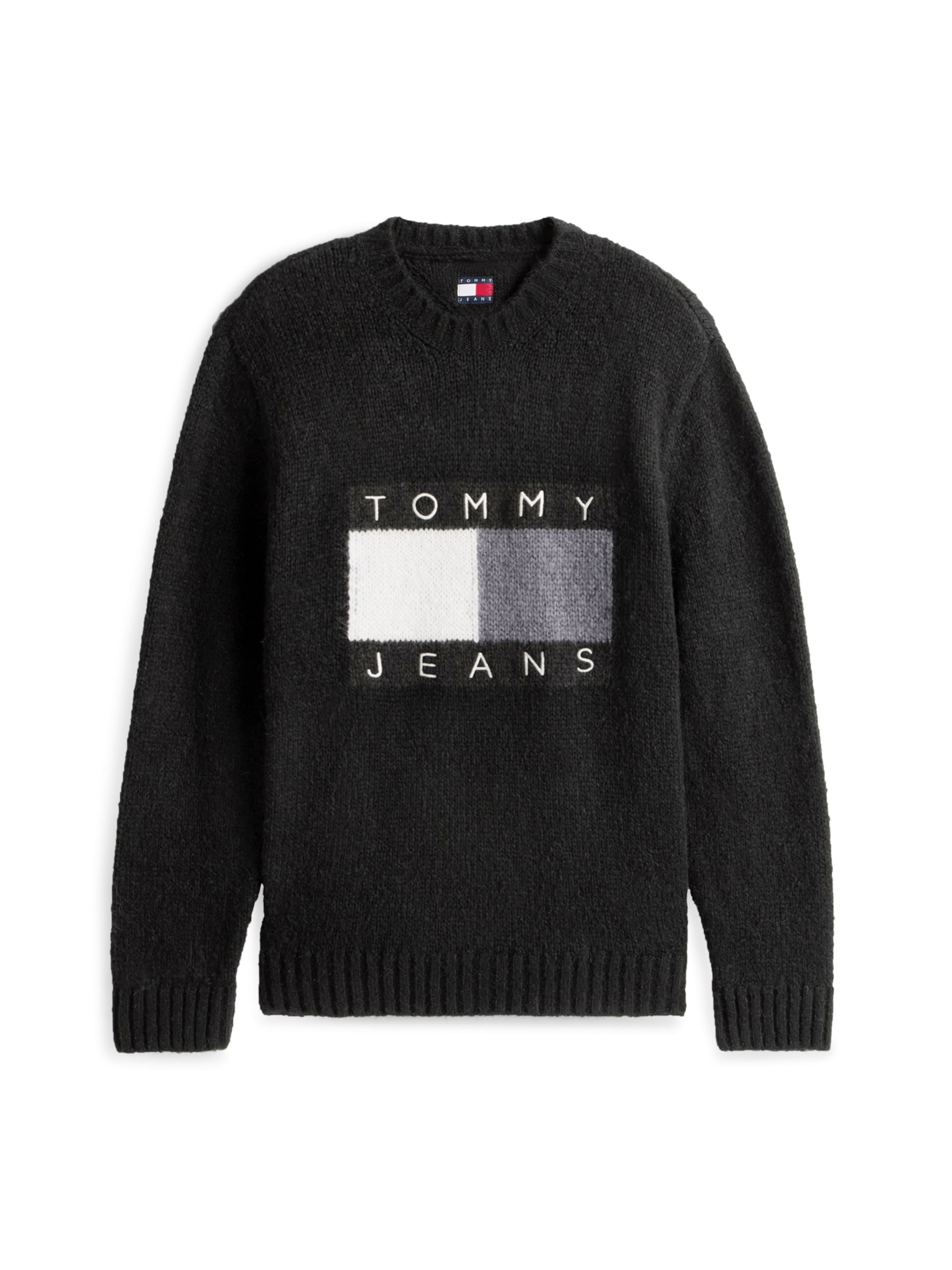 Tommy Jeans Πουλόβερ σε μαύρο: μπροστά
