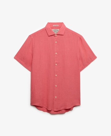 Fit confort Chemise 'Riviera' Superdry & Co en rouge