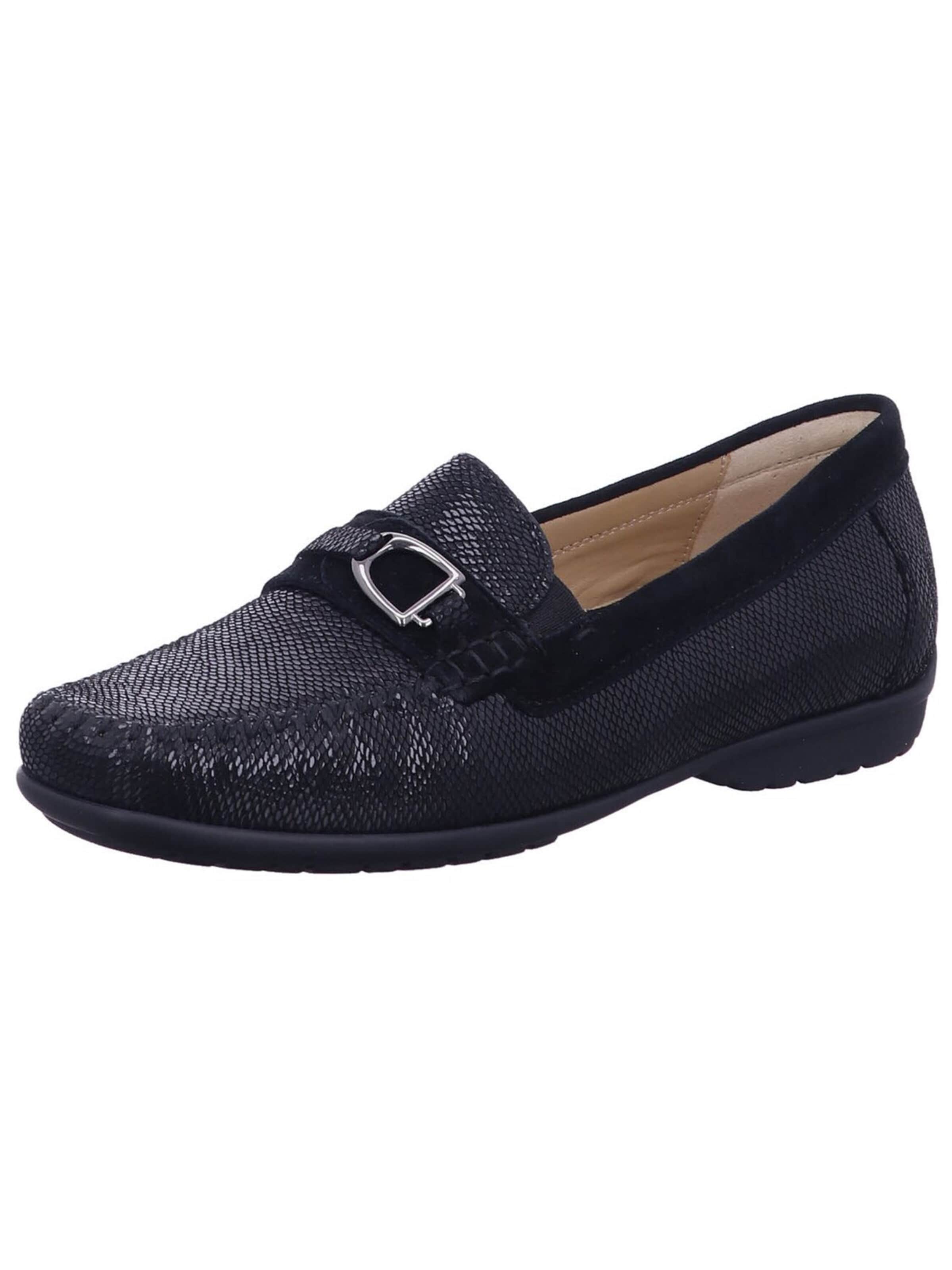 SIOUX Mocassins '66974' in Zwart: voorkant