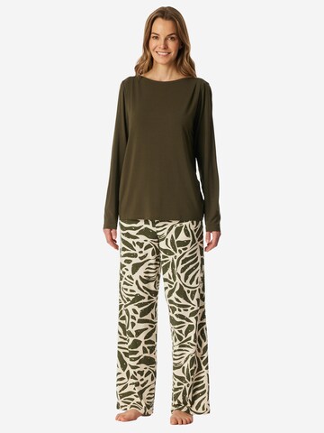 SCHIESSER Pajama ' Selected Premium ' in Beige