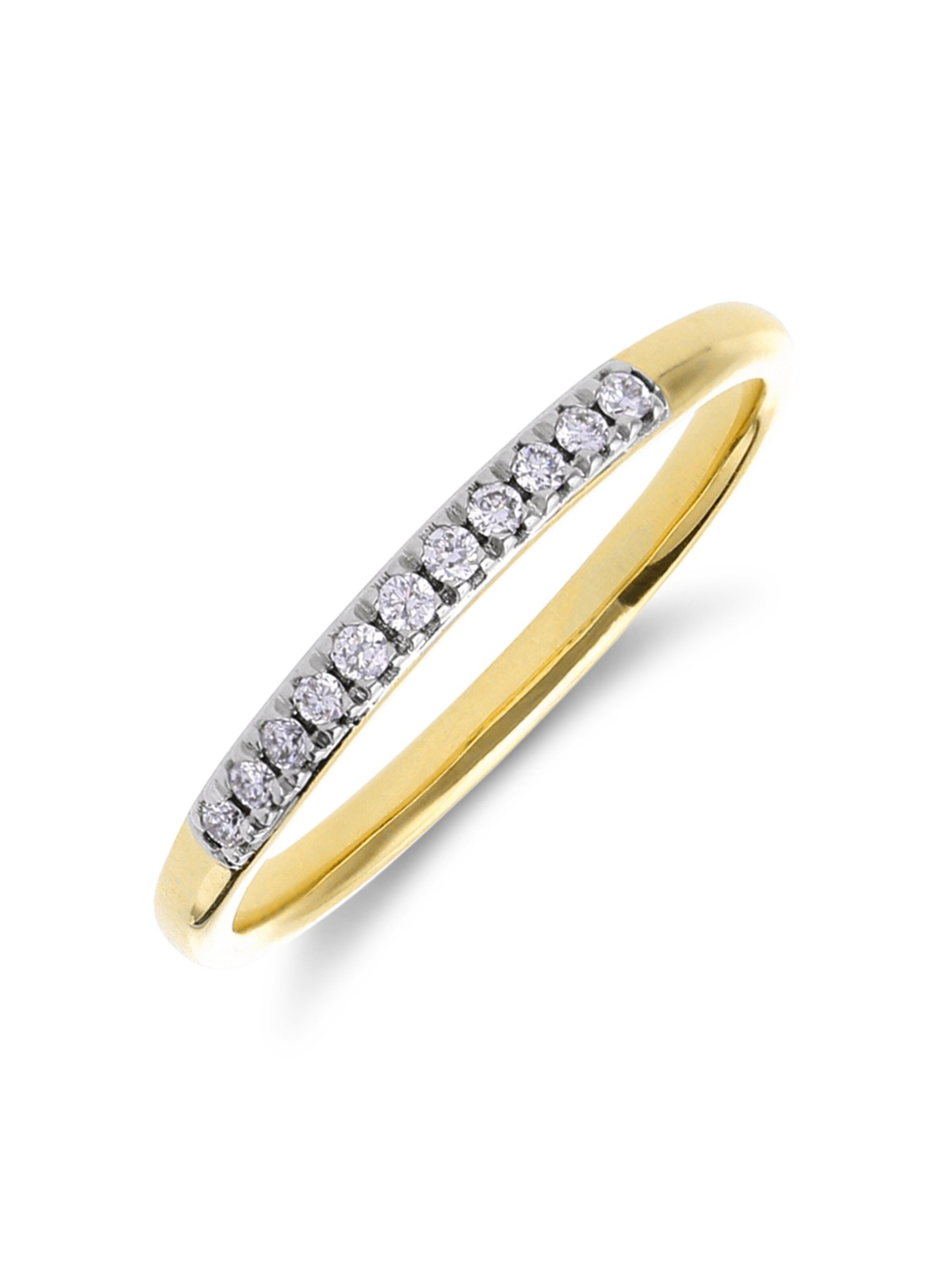 Lucardi Ring in Goud: voorkant