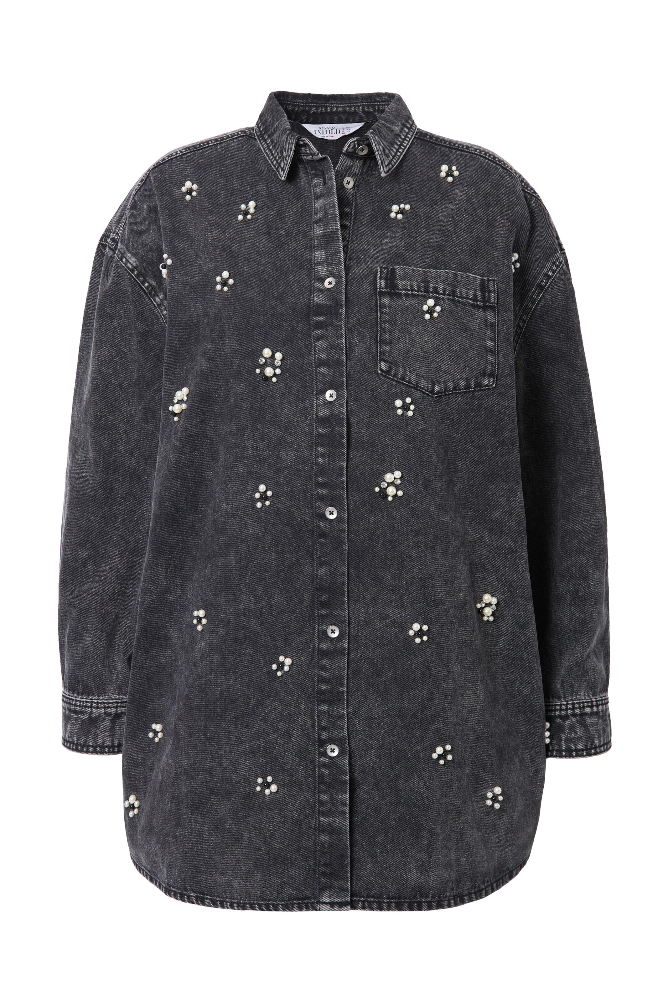 Studio Untold Bluse in Grau: Vorderseite