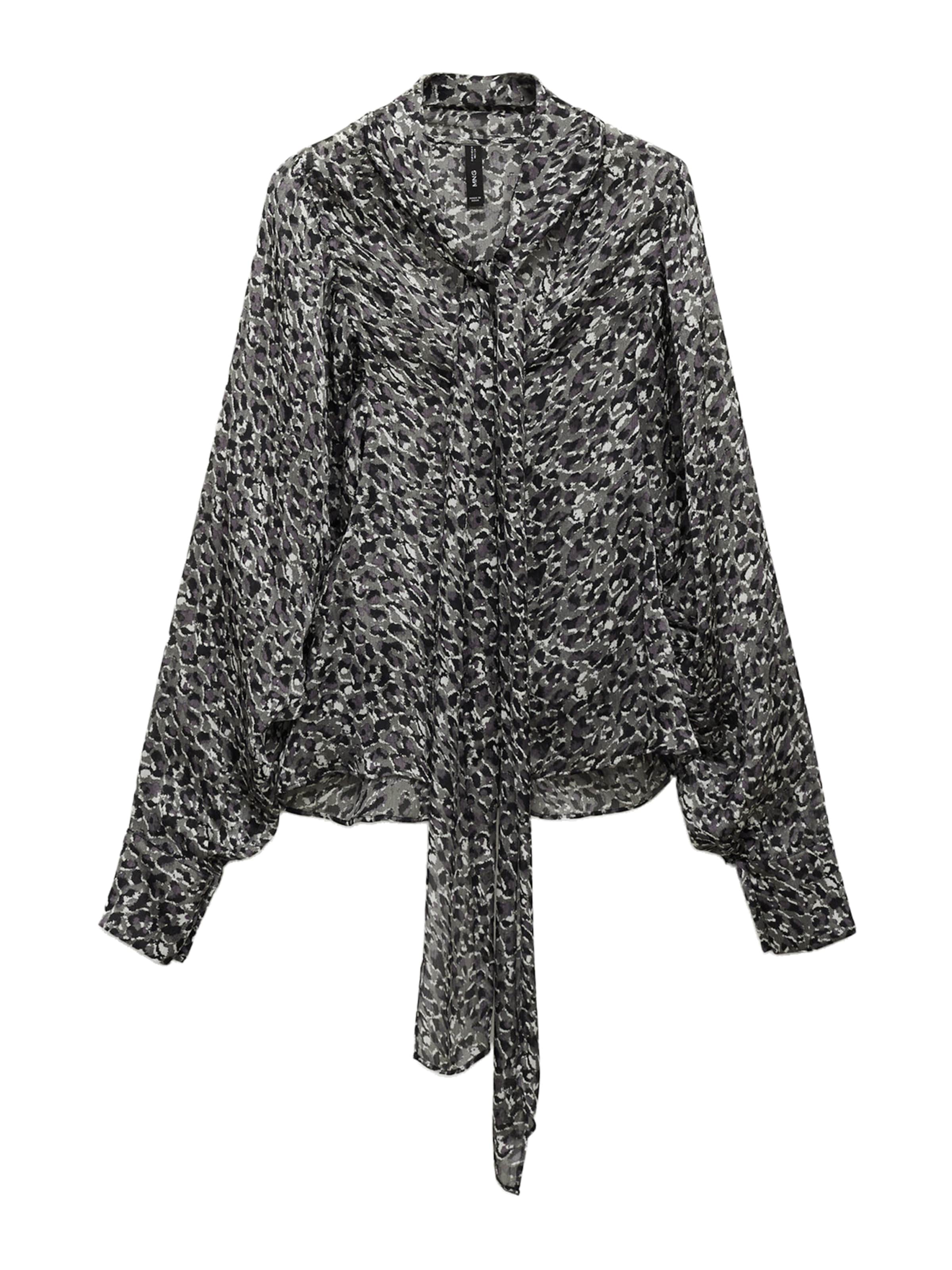 Bluză de la MANGO pe negru: față