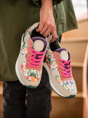 inkkas Sneaker low 'Abacaxi - Vegan Premium Sneaker | Nachhaltig & Handgefertigt.' in Mischfarben