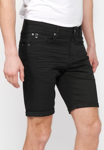 KOROSHI Slimfit Shorts in Schwarz