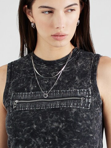 Top 'T-ARTED' di DIESEL in nero