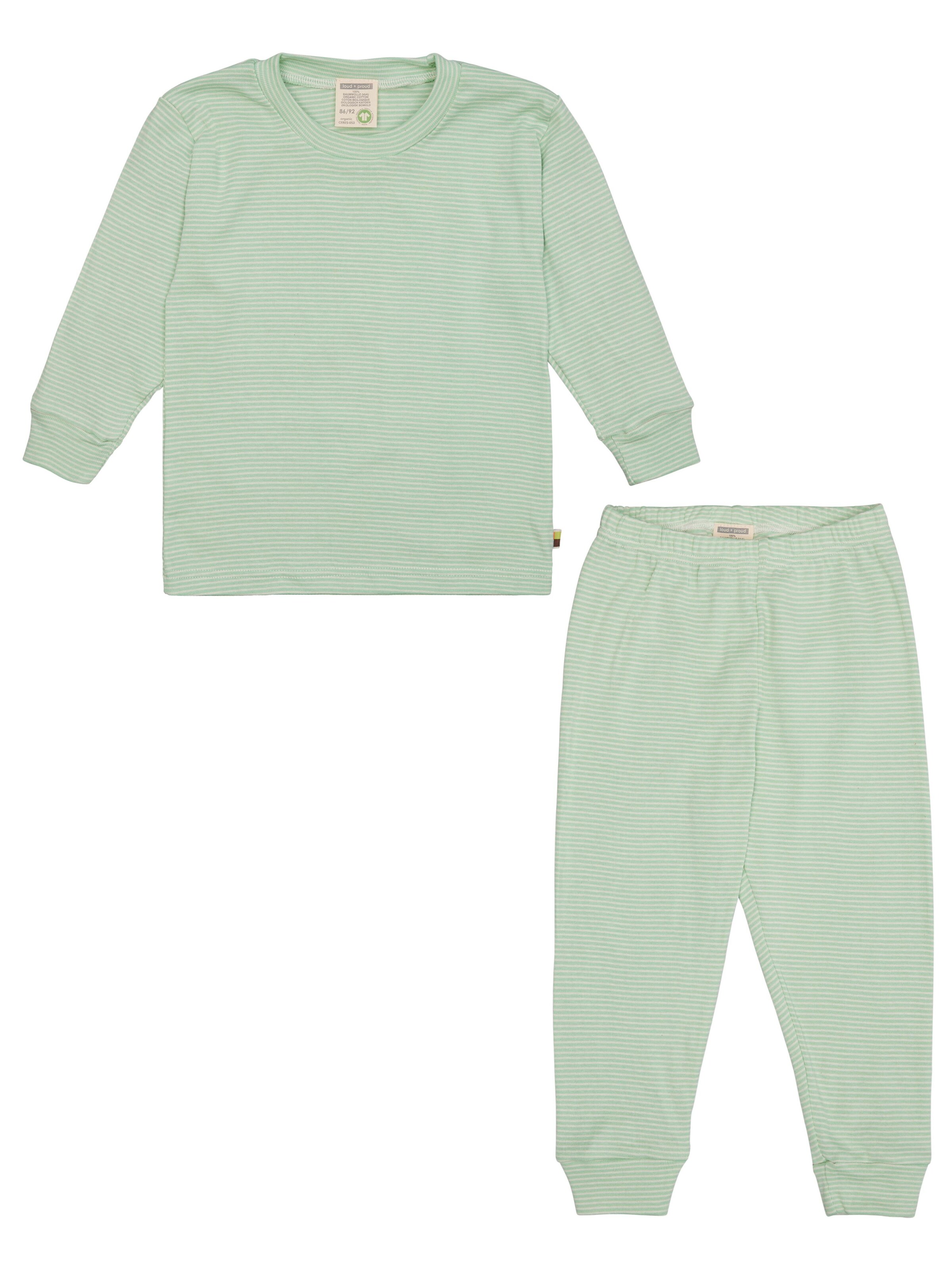 loud + proud Pajamas in Green: front