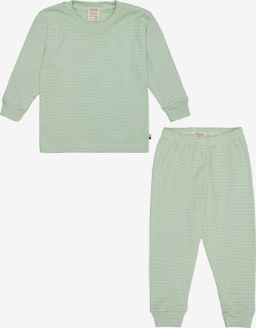 loud + proud Schlafanzug in Grün: Vorderseite