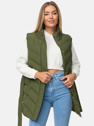 Gilet 'Cruz' Threadbare en vert