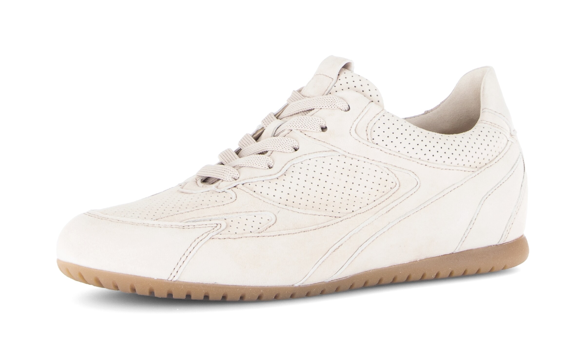 Baskets basses GABOR en beige : devant