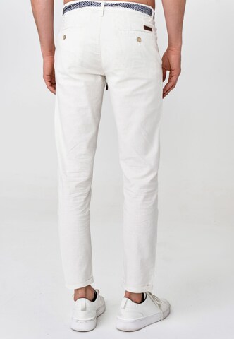 INDICODE JEANS Slim fit Chino Pants ' Bryne ' in White